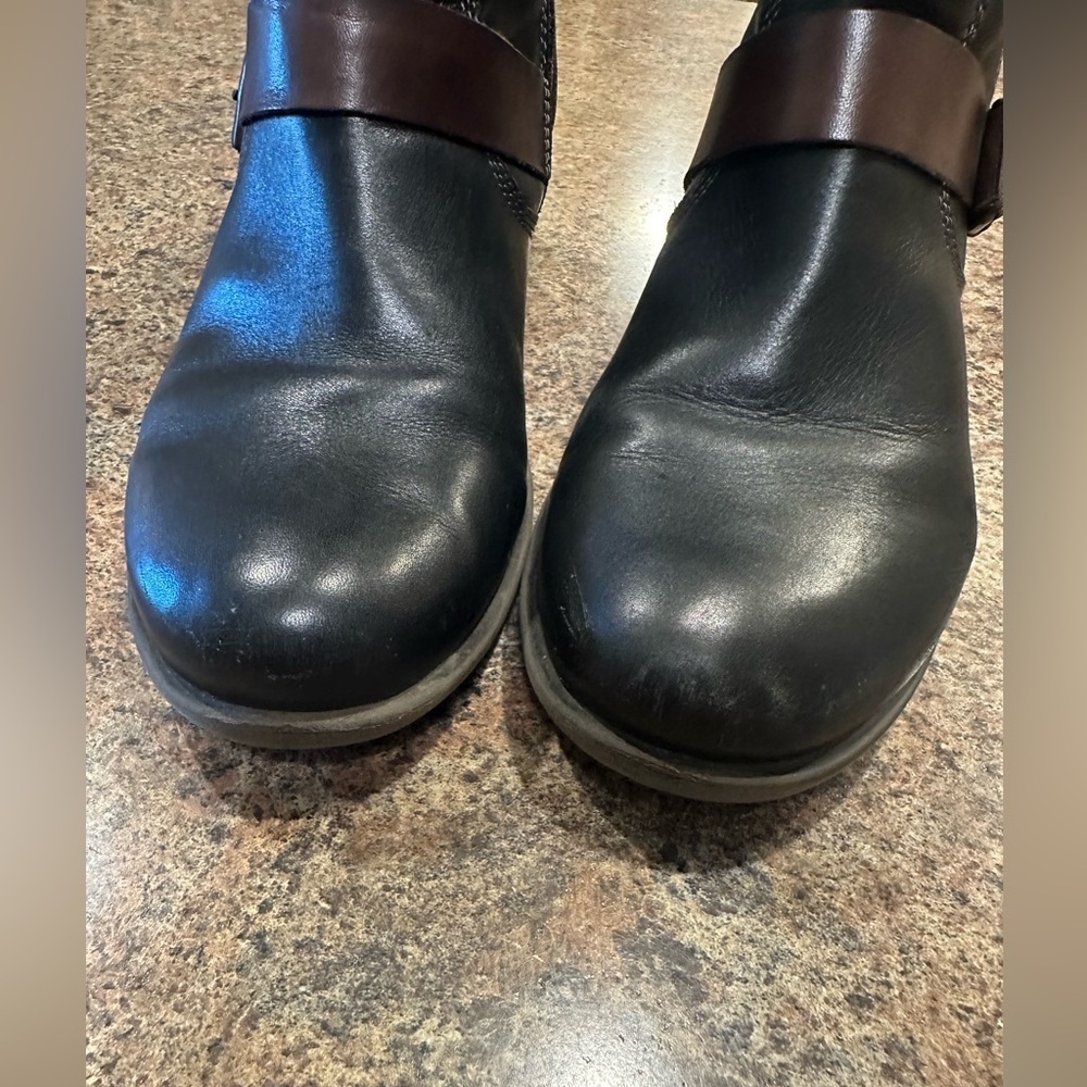 Pikolinos Le Mans Slouchy Moto Boot Leather Black Brown Womens Size EU 41 US 10 - Picture 3 of 13